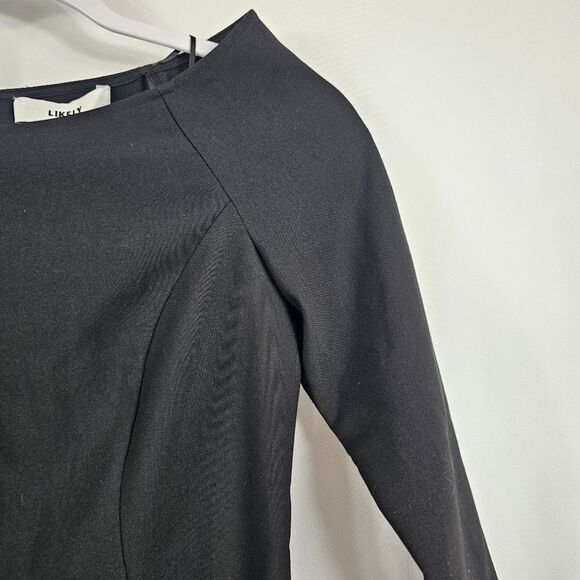 NWT Likely Meghan Off Shoulder Dress in Black - Size 0 - Picture 4 of 10